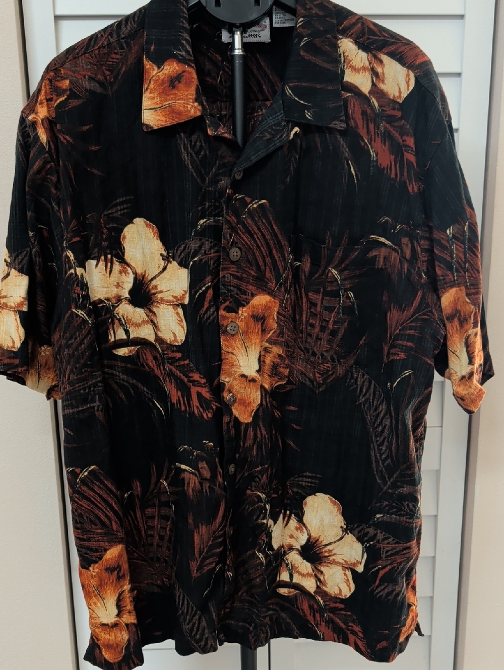 Boca Classics Tropical Print Button-Up Shirt